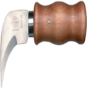 Gundlach 20460  Carpet Tucking knife w/ wood handle