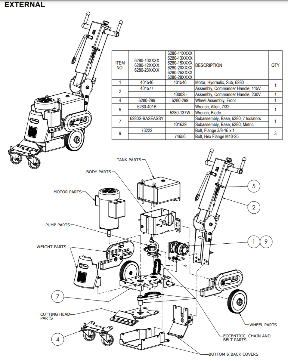 National flooring outlet equipment 6280