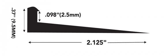 Fusion Transition Strip 2.5mm - Burke 720