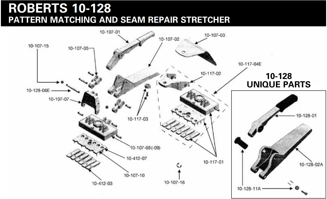Roberts 10-128 Matching/seam Repair Carpet Stretcher