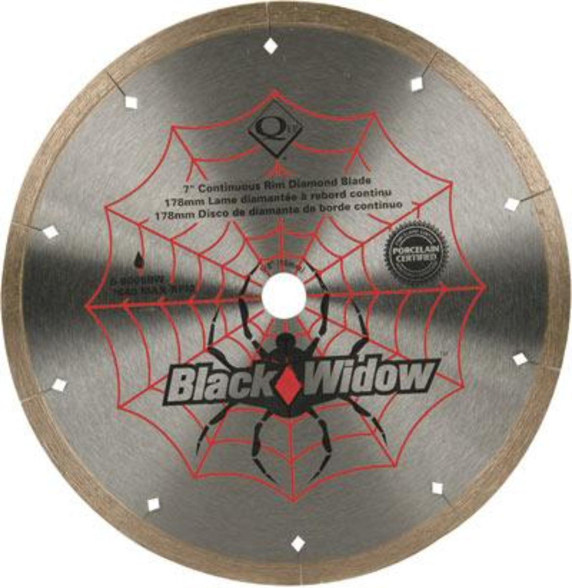 QEP 6-8008BW 8" Black Widow Diamond Blade For Ceramic And Porcelain ...