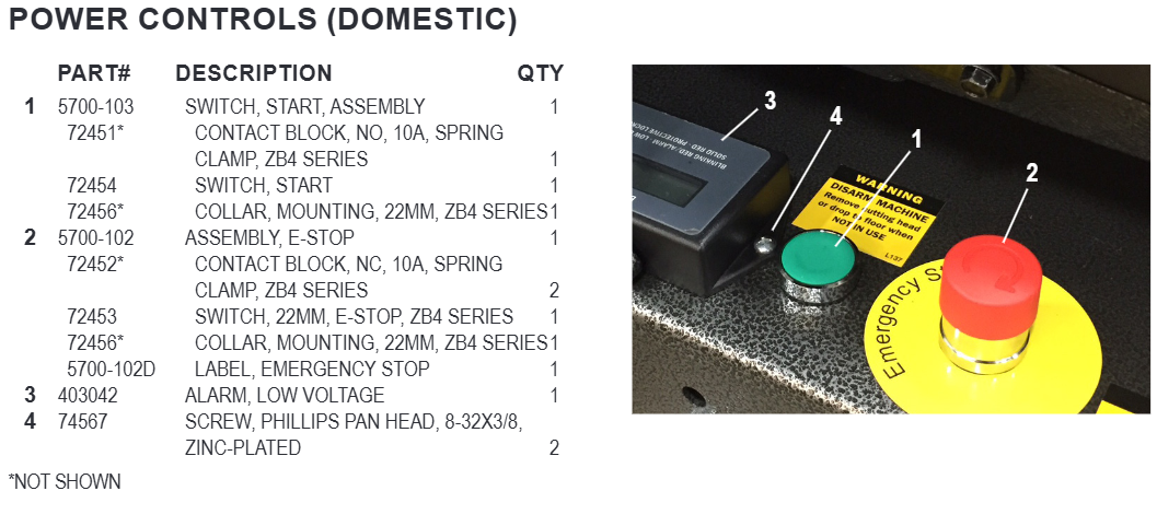 National 5000 Power Controls