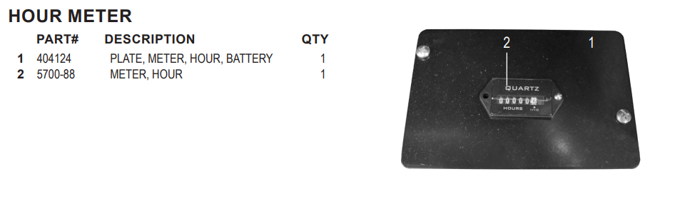National 5700 Hour Meter