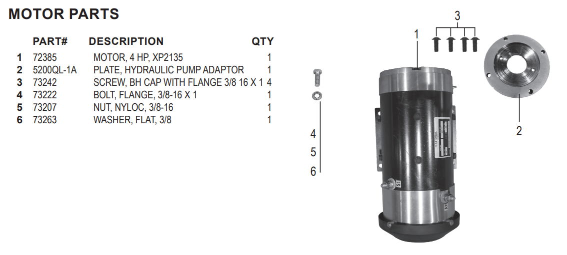 National 5700 Motor Parts