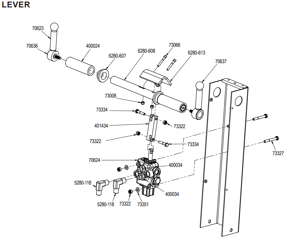 National Equipment 6280HD Lever
