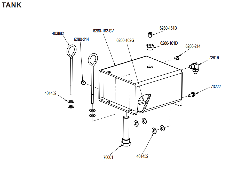 National Equipment 6280HD Tank