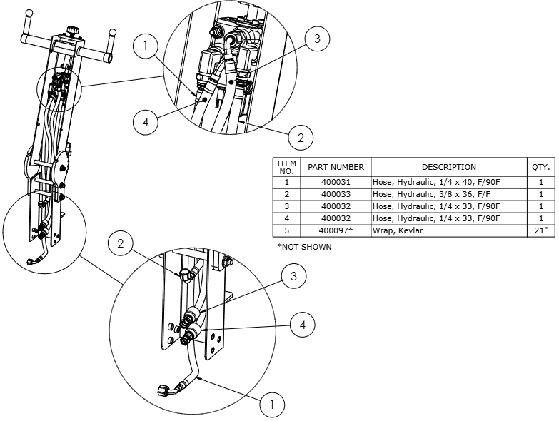 National 6280 Hydraulic Hoses