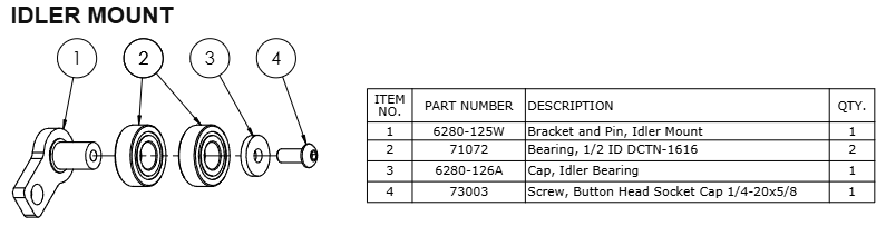 National 6280 Idler Mount