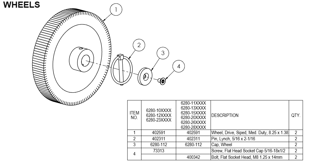 National 6280 Wheels