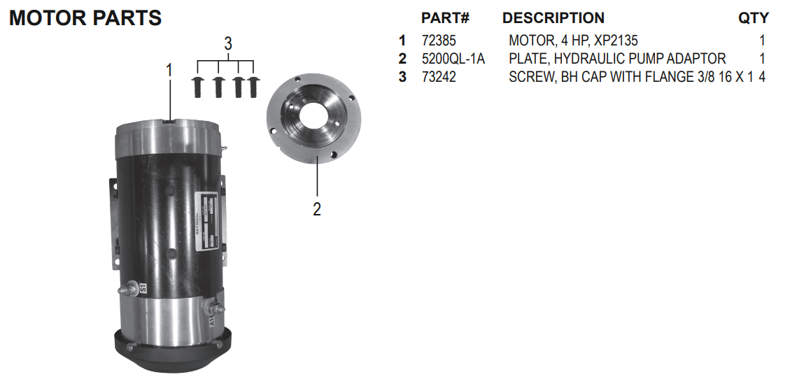 National 7700 Motor Parts