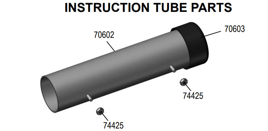 National 7700 Instruction Tube Assembly