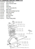 Roberts 10-616GT Carpet/Wall Trimmer Replacement Parts