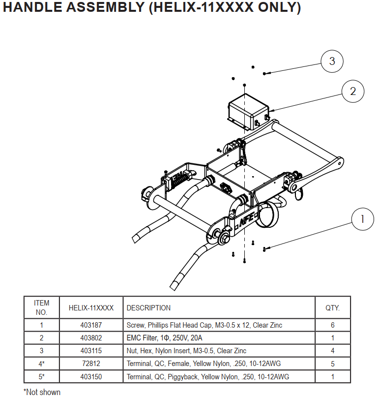 National Helix Alternate Handle Assembly
