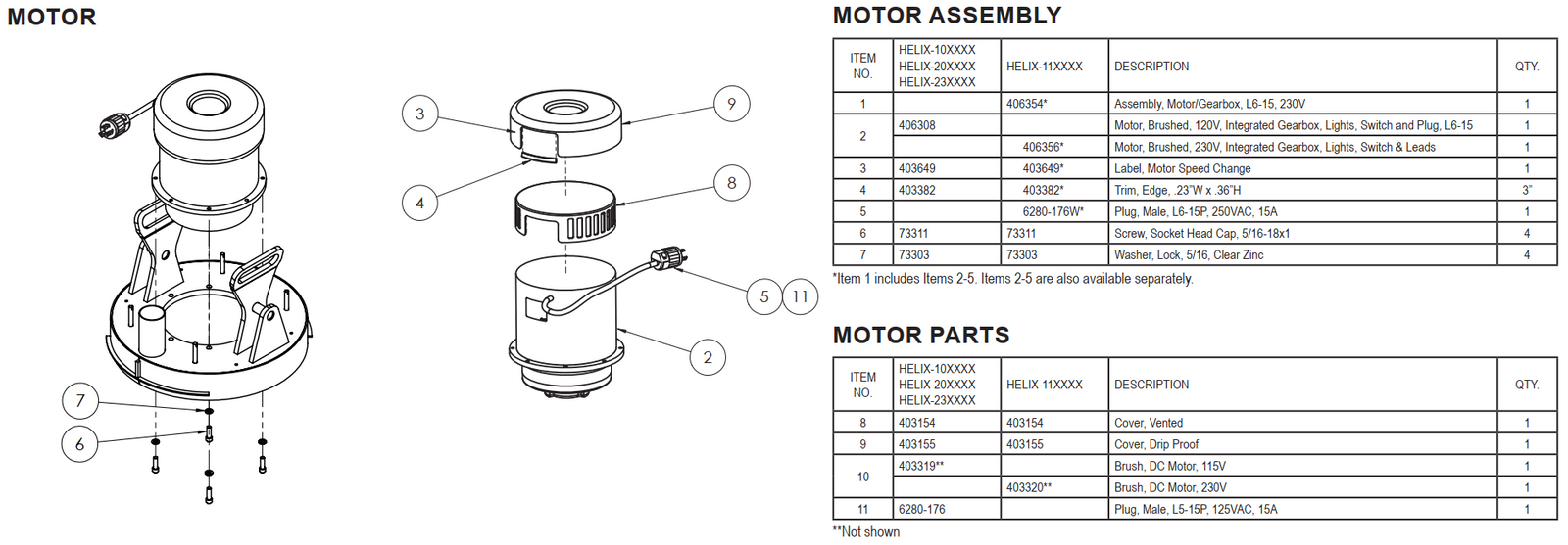 National Helix Motor Assembly & Parts