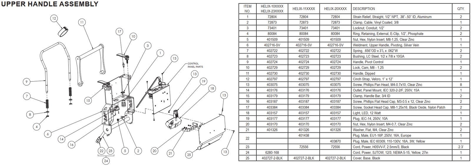 National Helix Upper Handle Assembly
