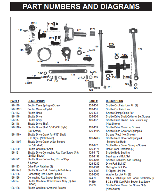 National 155 Binding Brute Internal Parts Page 2