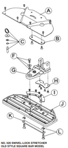 Crain No. 520 Swivel-Lock Stretcher Replacement Parts