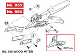 Crain 855 Wood Miter Replacement Parts