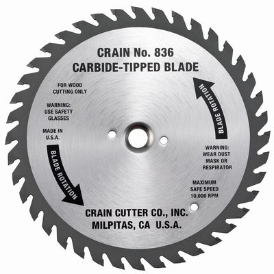 Crain No. 836 Carbide-Tipped Blade