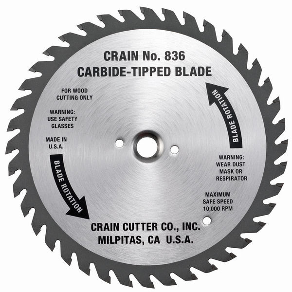Crain No. 836 Carbide-Tipped Blade
