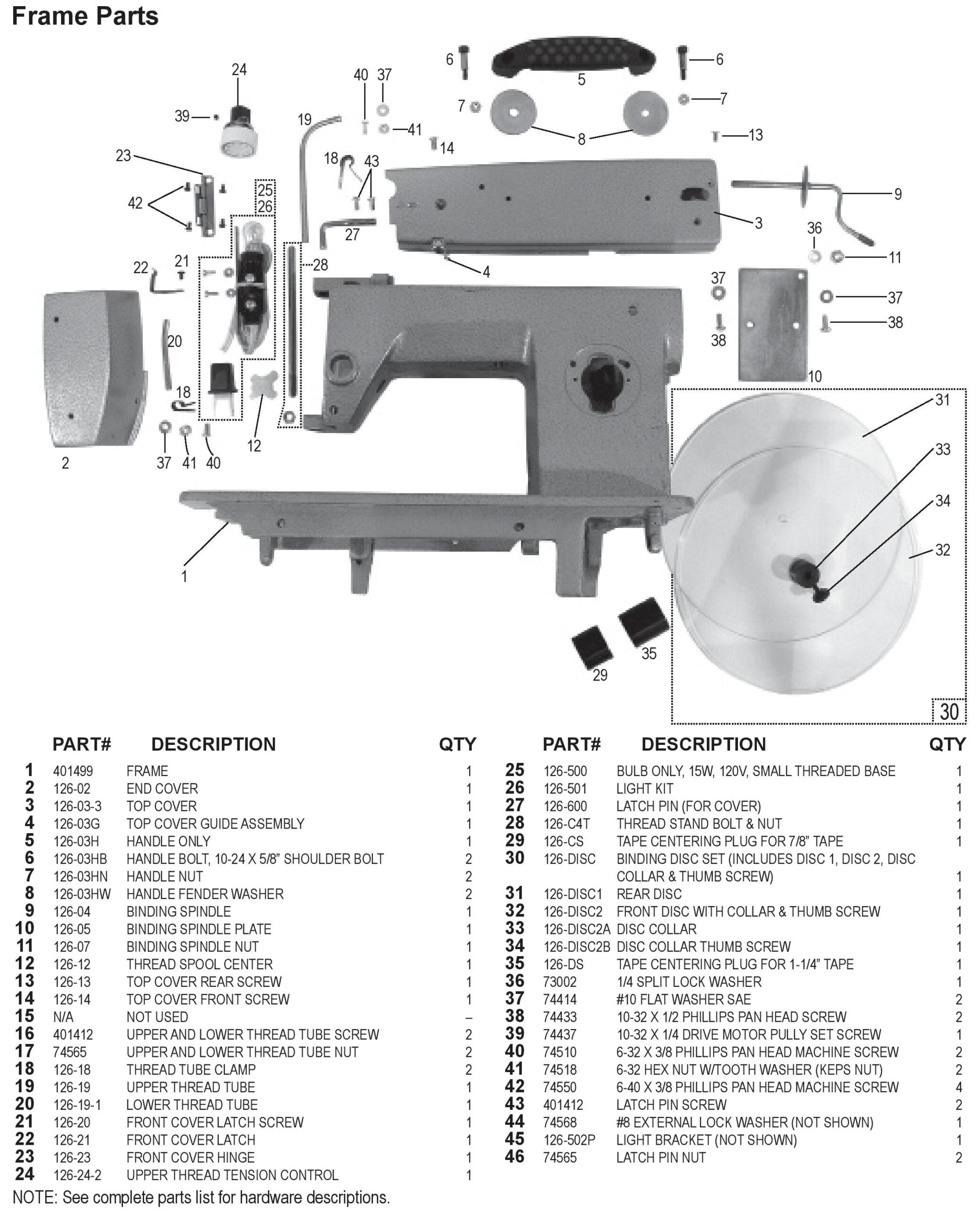 National 126 Single Pull Binding Brute Replacement Parts 4