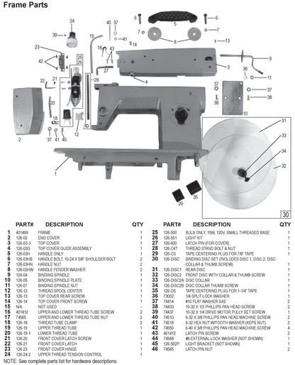 National 126 Single Pull Binding Brute Replacement Parts 4