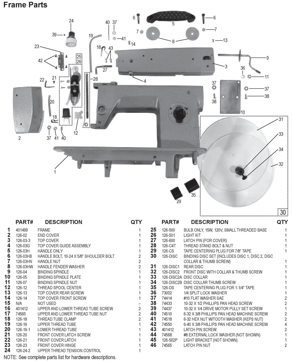 National 126 Single Pull Binding Brute Replacement Parts 4