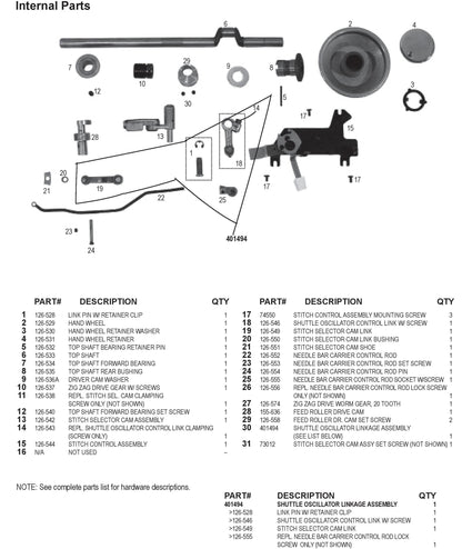 National 126 Single Pull Binding Brute Replacement Parts 10