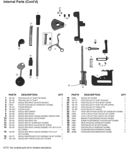 National 126 Single Pull Binding Brute Replacement Parts 9