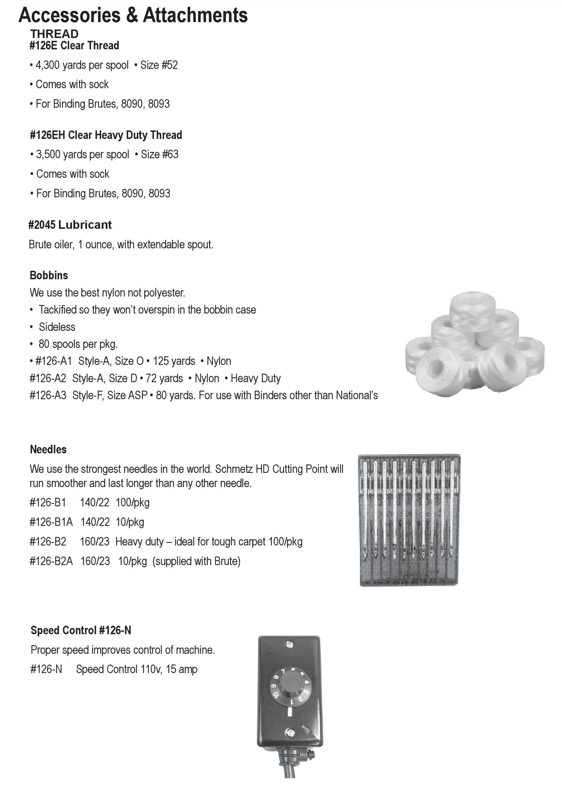 National 126 Single Pull Binding Brute Replacement Parts 12