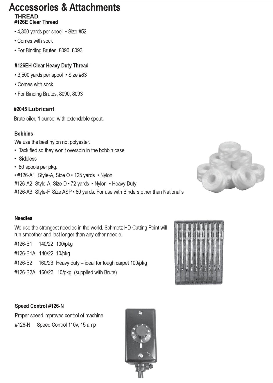 National 126 Single Pull Binding Brute Replacement Parts 12