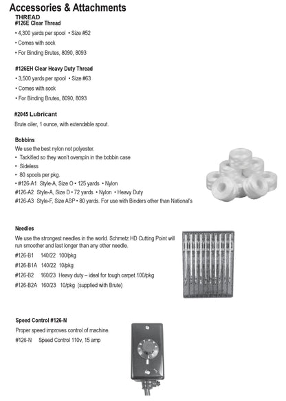 National 126 Single Pull Binding Brute Replacement Parts 12