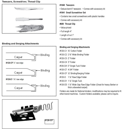 National 126 Single Pull Binding Brute Replacement Parts 13