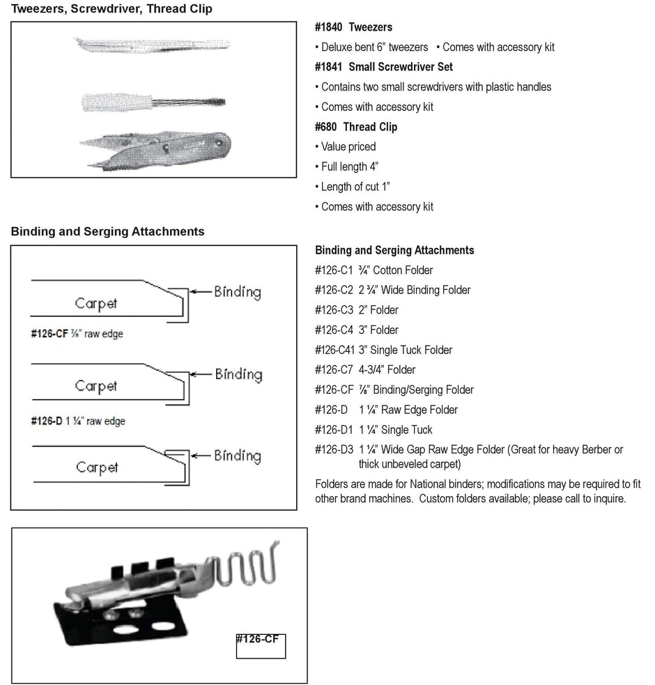 National 126 Single Pull Binding Brute Replacement Parts 13