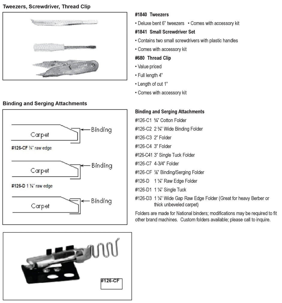 National 155 Double Pull Binding Brute Replacement Parts 2