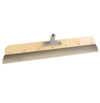 Kraft Tool Co. 24" Wood Frame Stainless Steel Smoother w/ Threaded Bracket