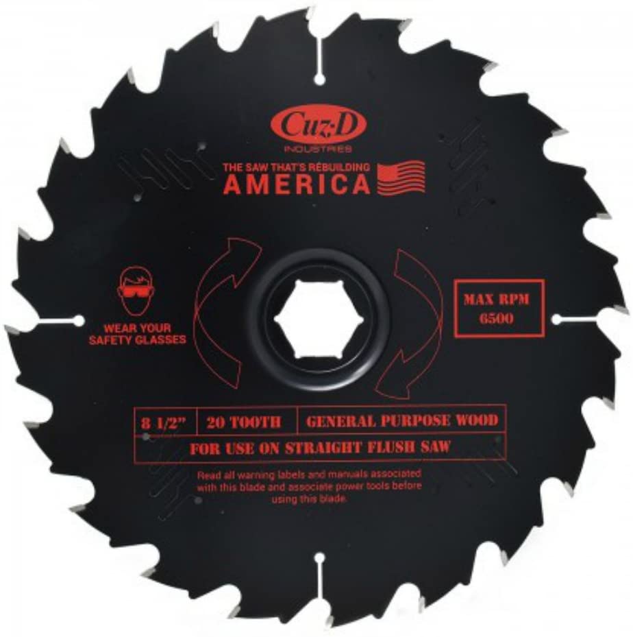 Cuz-D straight flush saw blade