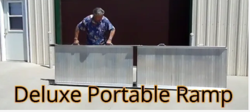 Heavy duty Handicap or equipment Deluxe Portable Ramp large