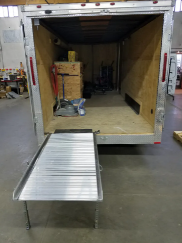 Heavy duty Gated Trailer Ramp / Handicap wheel chair ramp / work table