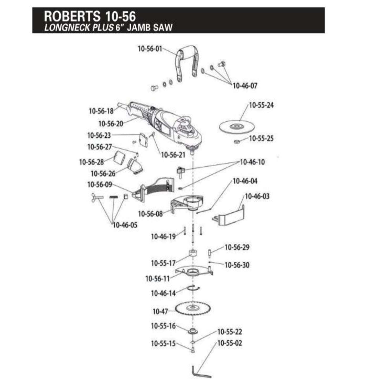 Roberts 10-56 Long Neck Jamb Saw Replacement Parts –