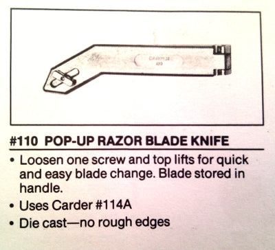 Carder 110 Pop Up Knife