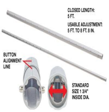 Crain 517 5' ALUM. STRETCHER TUBE