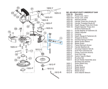 Replacement Parts for Crain 825