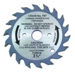 Crain 787 Carbide Blade for Toe-Kick Saw Tools