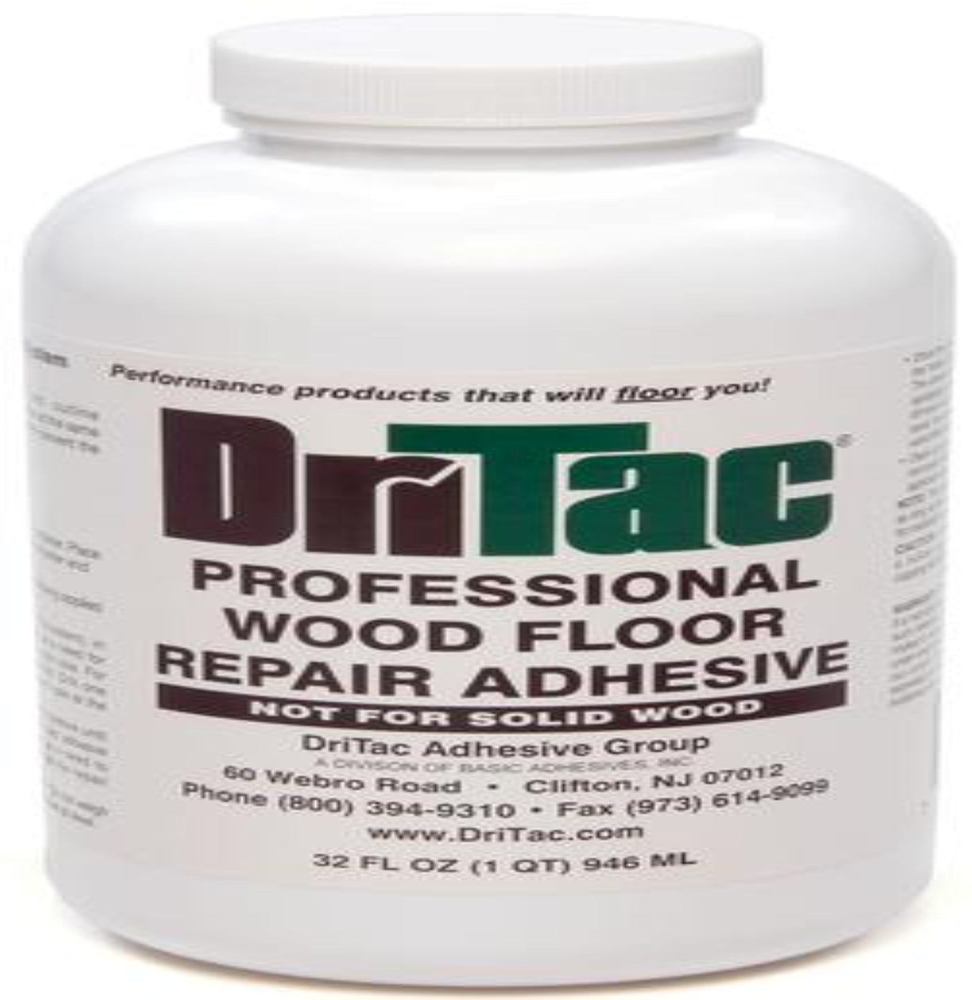 DriTac  RS-2 Wood Floor Repair Adhesive (32 oz bottle)