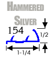 Tapdown Carpet Gripper - Hammered Silver - 480 Linear Feet