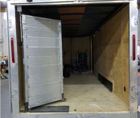 Heavy duty Gated Trailer Ramp / Handicap wheel chair ramp left